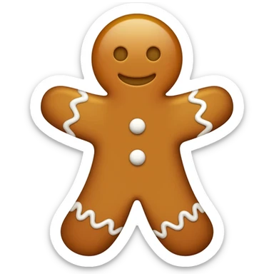 gingerbread emoji sticker