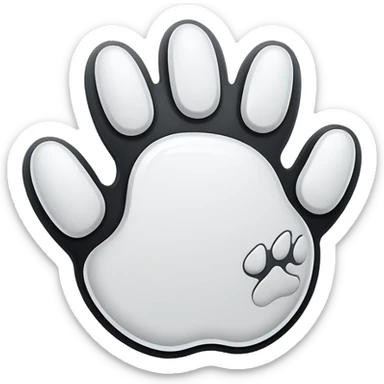 mac os icon paw cat cursor sticker