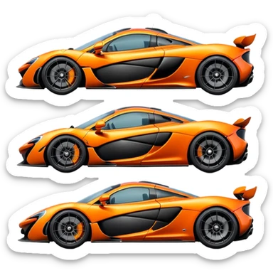 McLaren p1 orange sticker