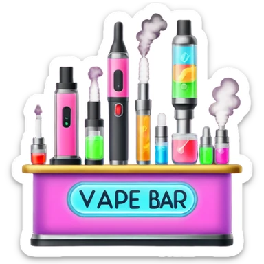 Vape bar sticker