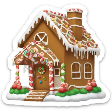 gingerbread house sticker
