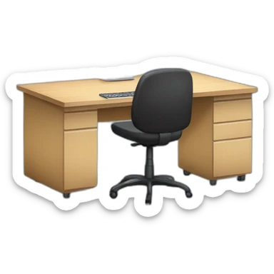 computer desk bussiness sticker