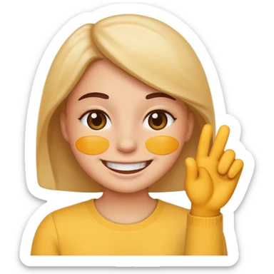 Emoji getting ready  sticker