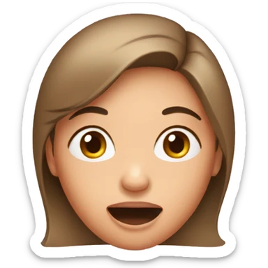 Surprised pregnant woman sticker