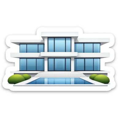 Modern mansion sticker