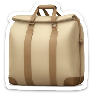 Beige asthetic travelbag sticker