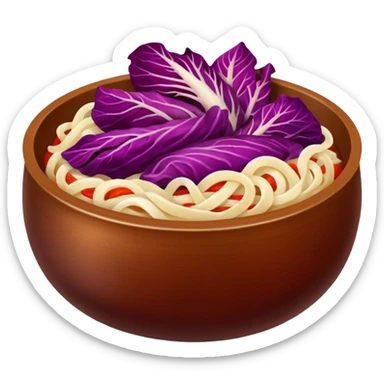 kimmchi dish brown bowl sticker