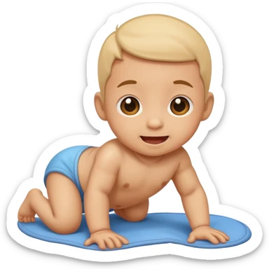 
bebe gatiando sticker