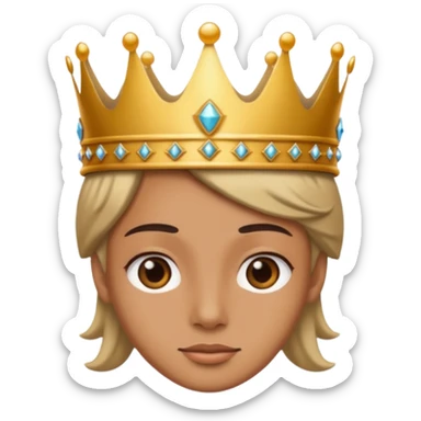 aggiungi una corona sulla testa sticker