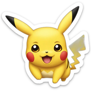 Pikachu dur flash sticker