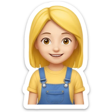 Girl minion sticker