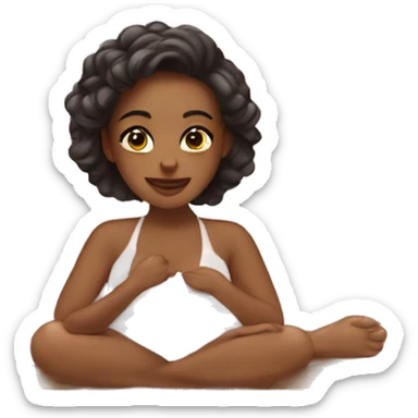 awsthetic girl at spa sticker