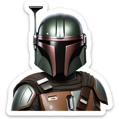 star wars the mandalorian sticker
