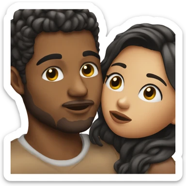 Me and my Boyfriend Kissing sticker