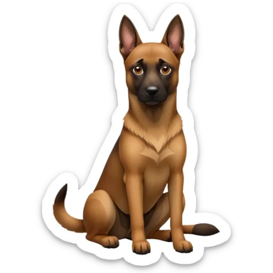 Belgian malinoise sit sticker