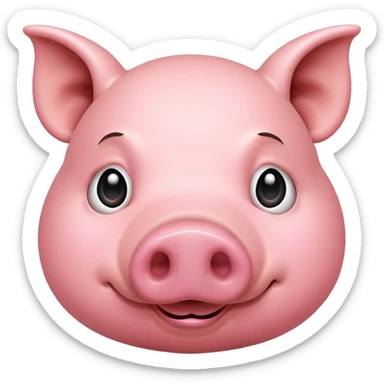 Snarky pig sticker