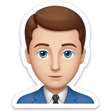 Jack Haley (1897-1979) with blue eyes, brown hair sticker