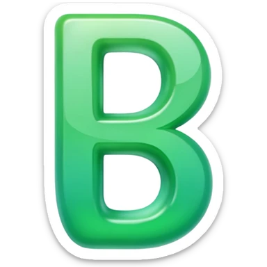 One uppercase Ukrainian Cyrillic letter: А.
Glossy green with soft gradient.
Smooth rounded shape, modern style.
Centered, no background.
 sticker