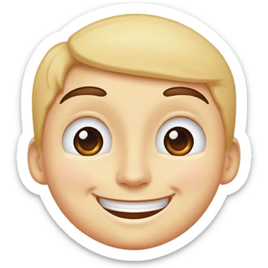 Emoji smirk face with eyebrow rise  sticker