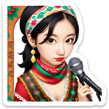 Colorful Singer sticker