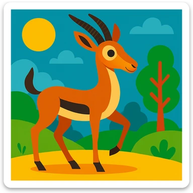 Gazelle sticker