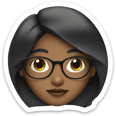 A black haired girl with a fashion magazine  sticker