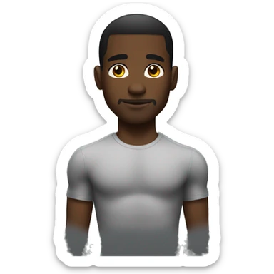 make a buff black guy sticker