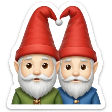 two gnomes sticker