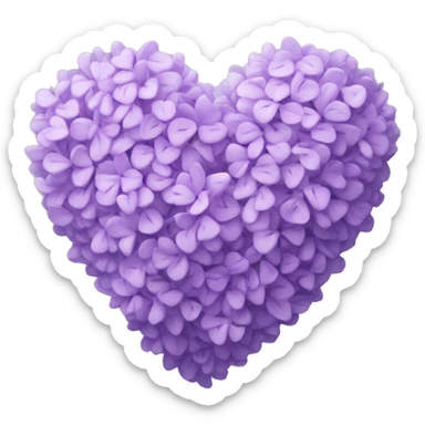Lilac Heart  sticker