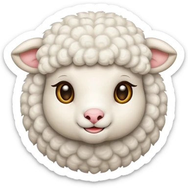 cute lamb sticker