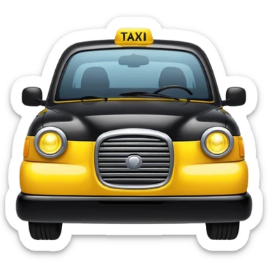 black taxi sticker