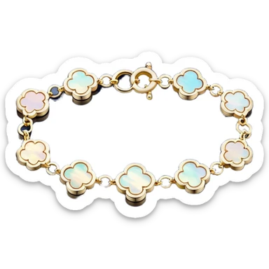 Van Cleef Vintage Alhambra bracelet in Mother of pearl sticker