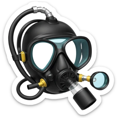 scuba diving oxygen mask sticker