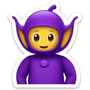 Teletubby tinky-winky sticker