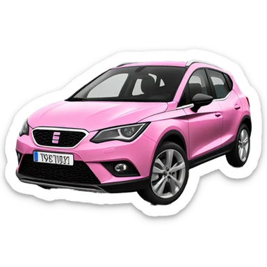 Seat arona car pink sticker