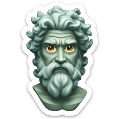 Poseidon God sticker