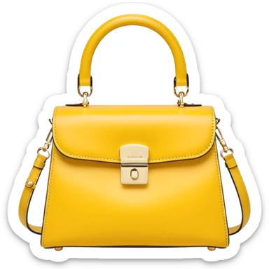 christy ng butter yellow bag  sticker