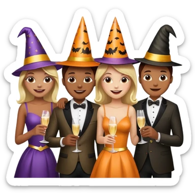 Halloween party for Founders in AI/ Tech sticker