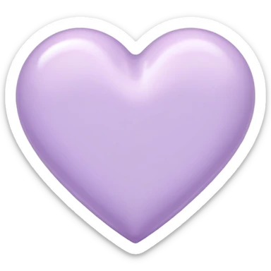 pastel lilac heart sticker