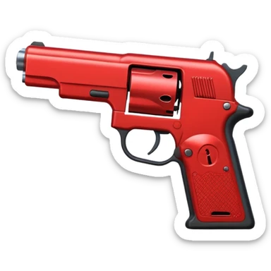 a red square with ur pist in the middle of the square sticker