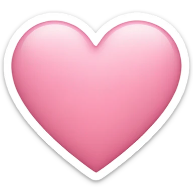 Pink hjerte  sticker