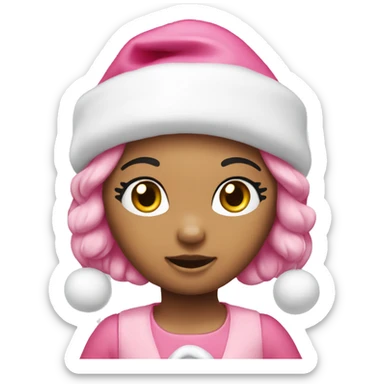 Hello kitty Christmas pink  sticker