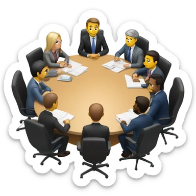 10 people at  ameeting sticker