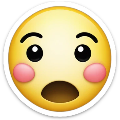 smiley face with acne sticker