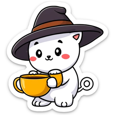 Mad Hatter character from Alice in Wonderland sticker