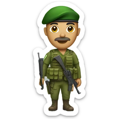 🫡 with green beret sticker