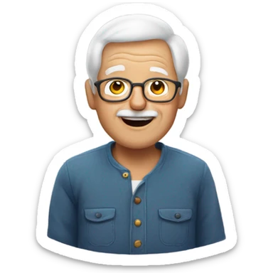  Grandpa with boy sticker