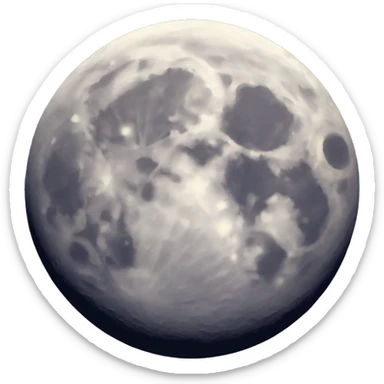 Moon astrology symbol sticker