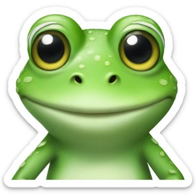 Cute frog  sticker