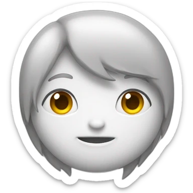 Chat gris et blanc sticker